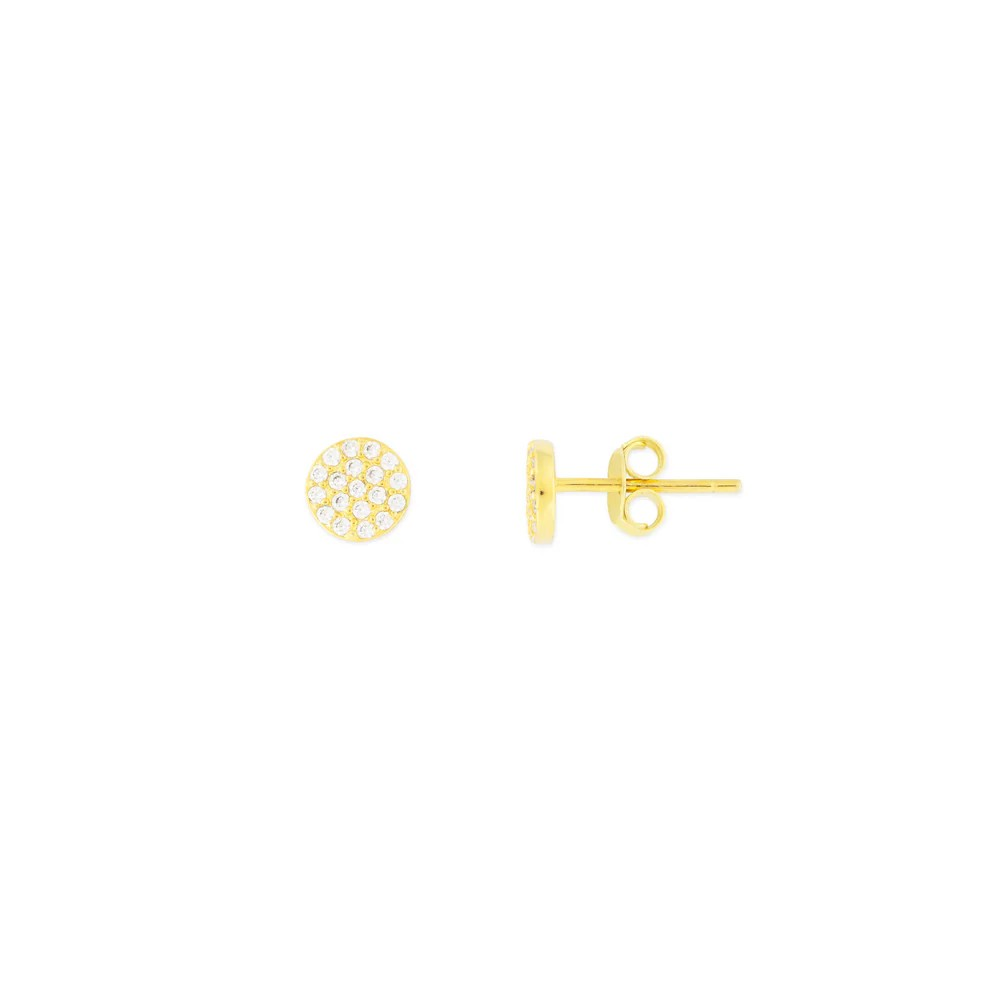 crystal juliet studs - gold