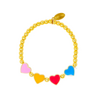 stars + hearts elastic bracelets