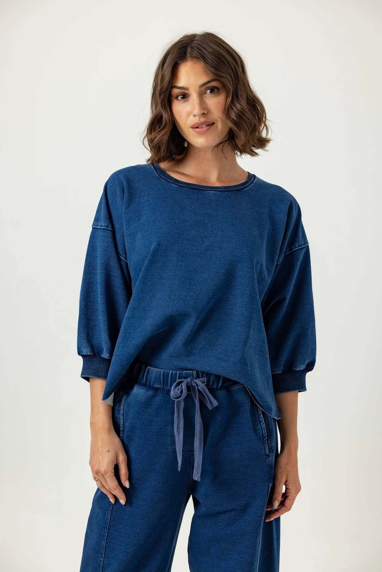 kelly pullover in denim