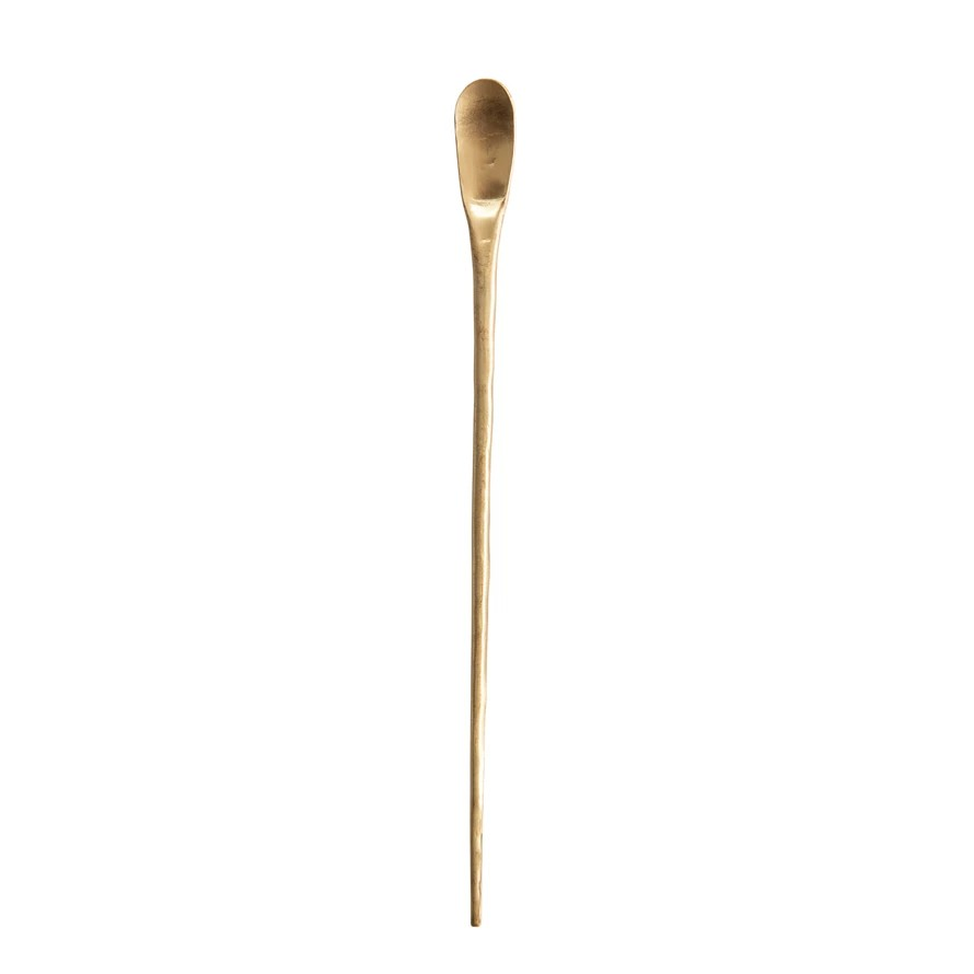 brass cocktail spoon