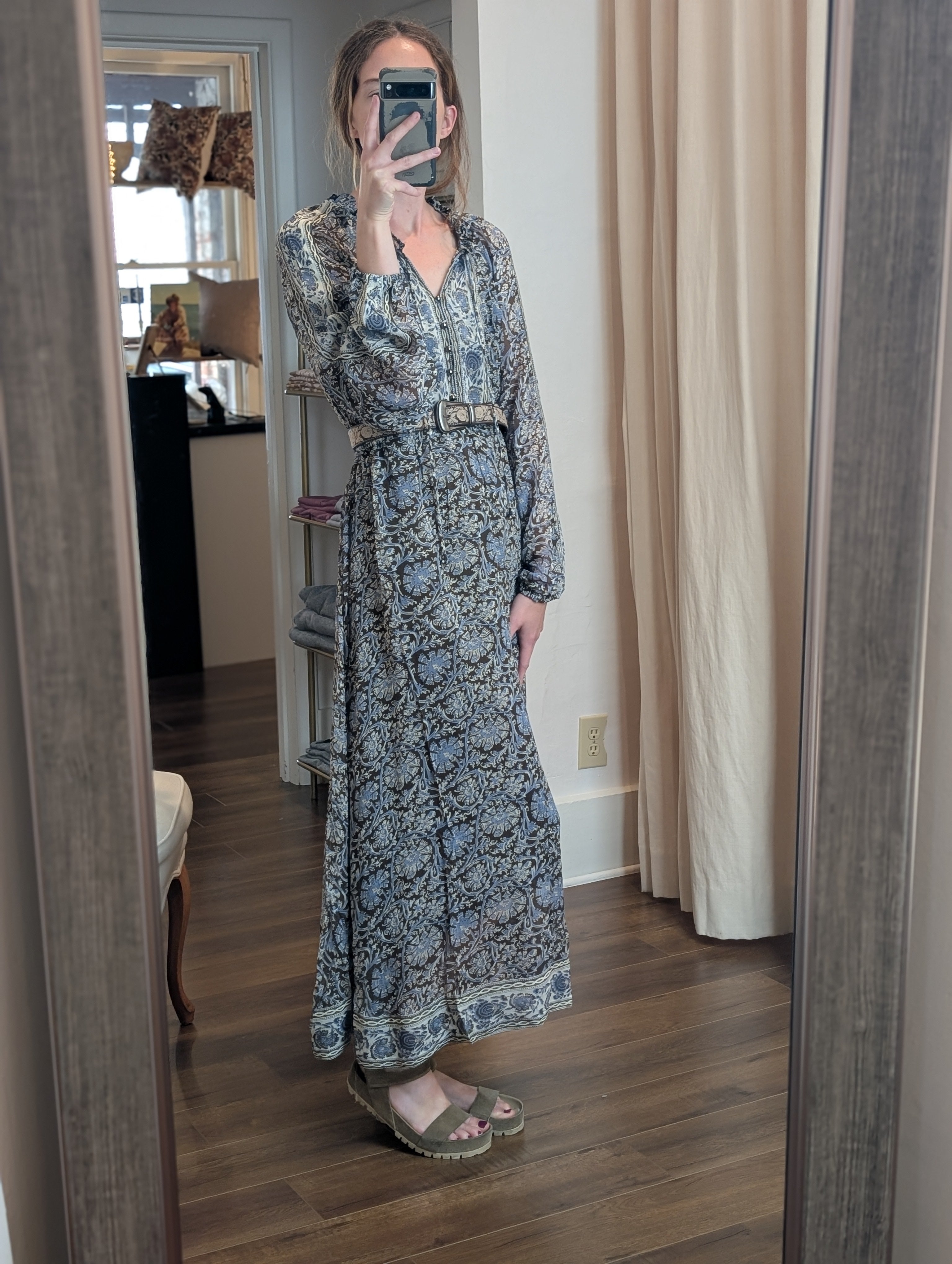 gaia dress in blue orchid