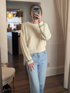 zia pullover in ivory