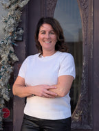 sequin cashmere raglan