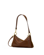 kyle small in cinnamon suede & antique gold