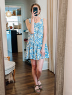 woven linen blend reversible play dress