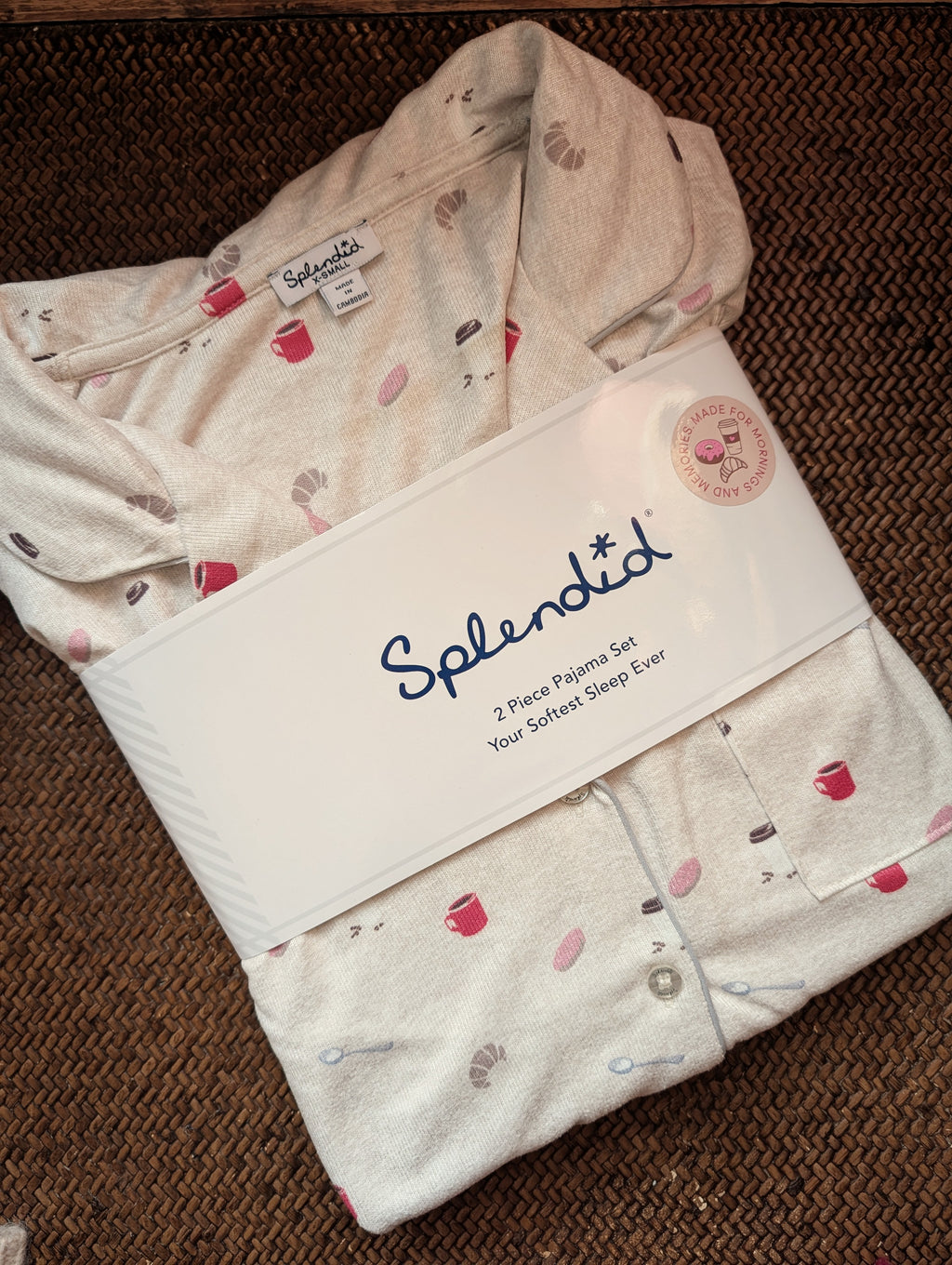 brunch print flora pillowsoft sleep set