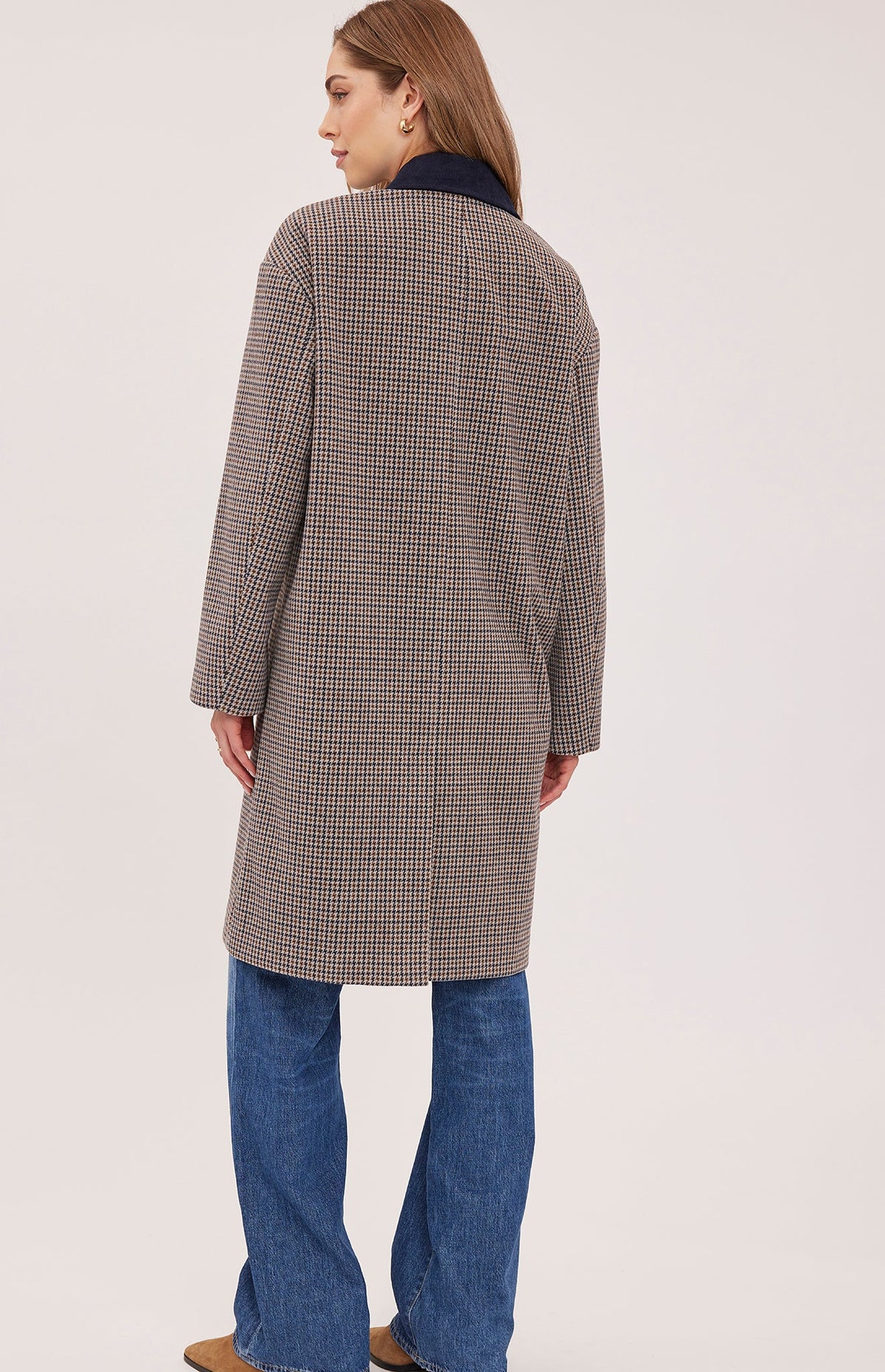 millie tweed jacket in navy