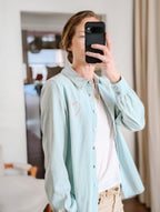 chambray hearts denim l/s