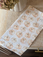 pumpkin pattern tea towel