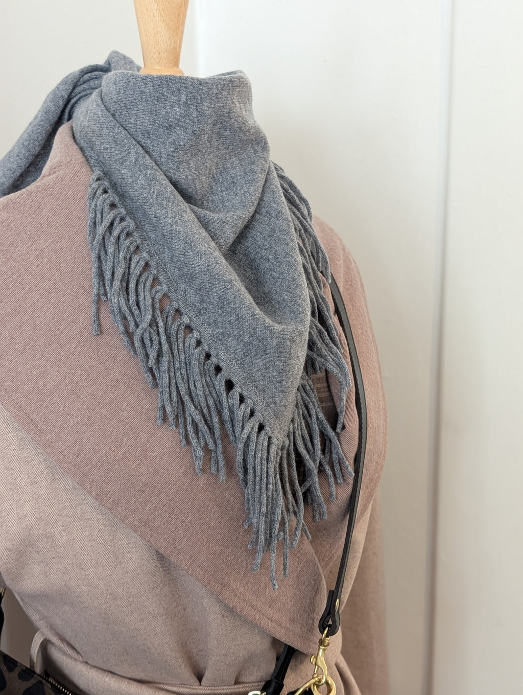 neckerchief fringe scarf - three colors