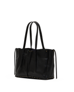 meryl carryall in black & brushed gold