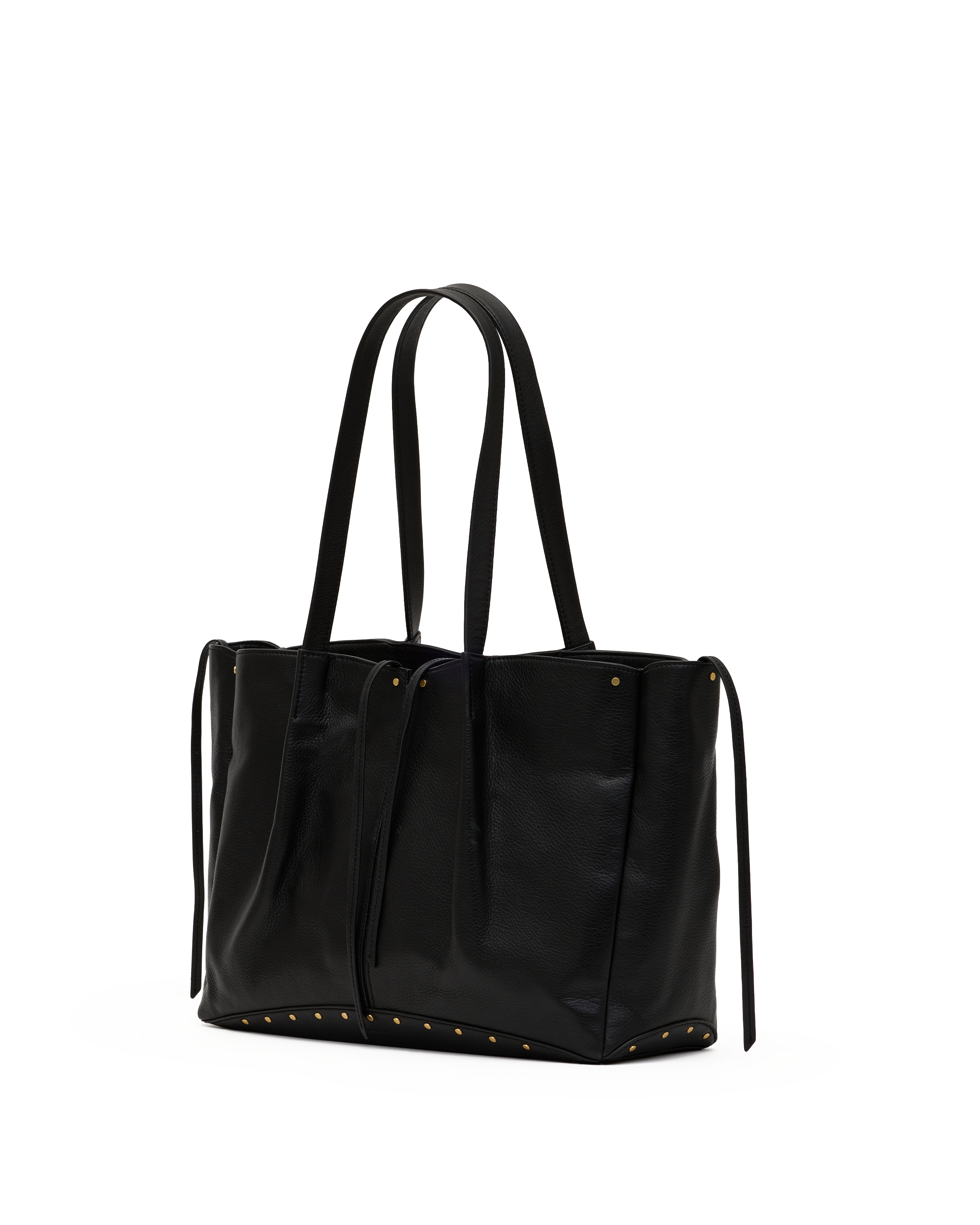 meryl carryall in black & brushed gold