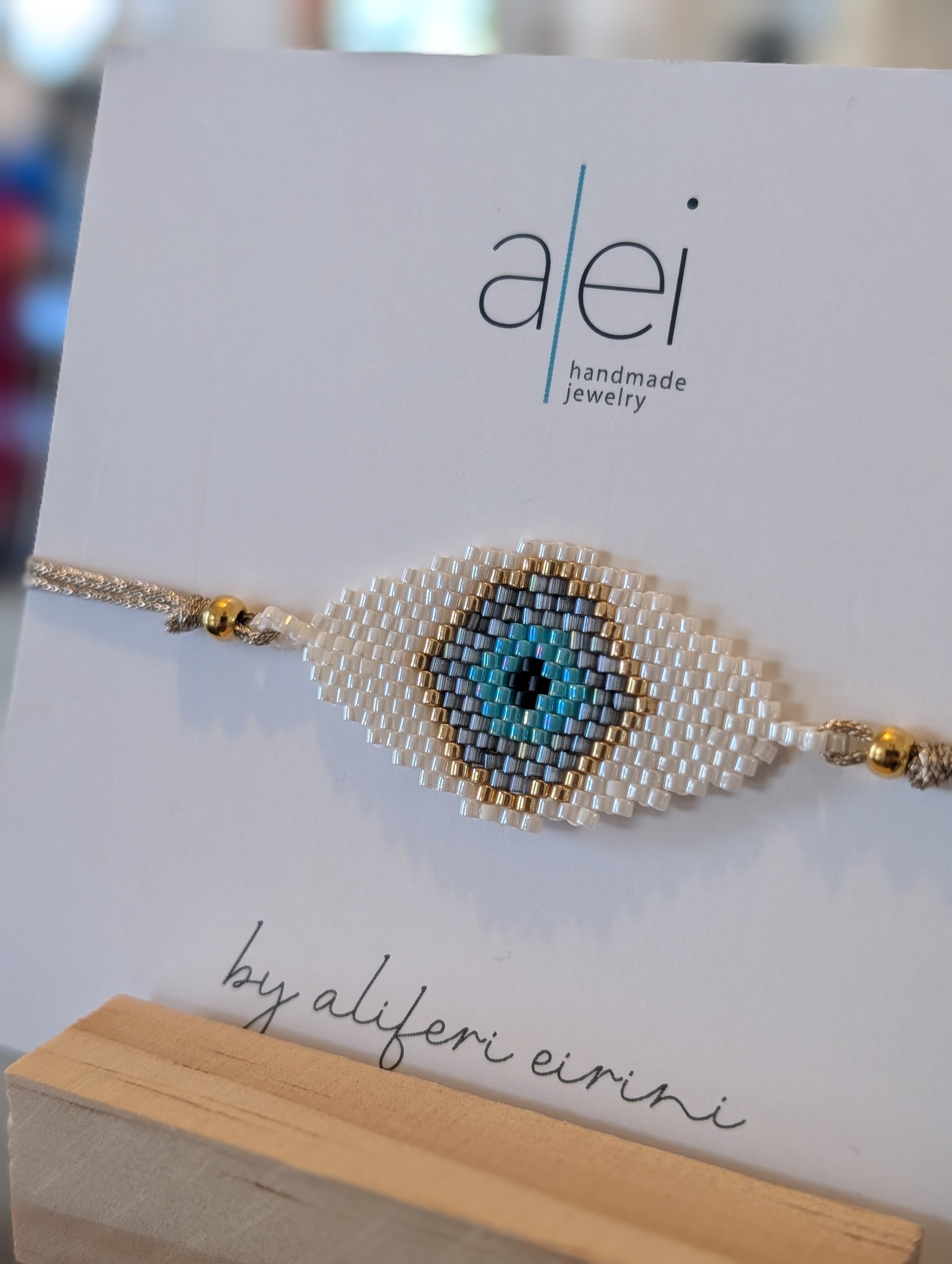 loom bracelet - evil eye