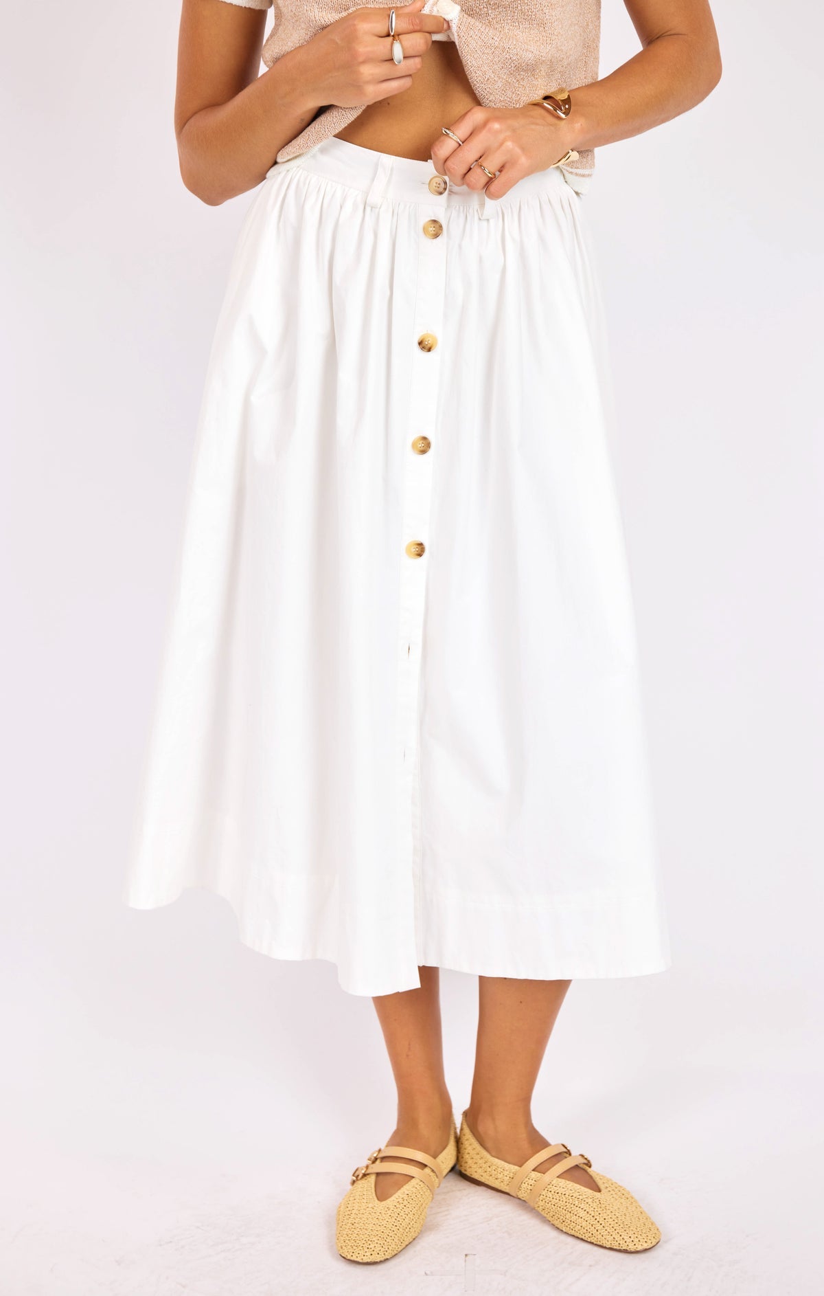 lily pond midi skirt