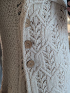 aran tree of life coat in parsnip