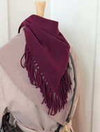 neckerchief fringe scarf - three colors