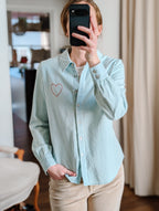 chambray hearts denim l/s