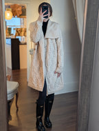 aran tree of life coat in parsnip