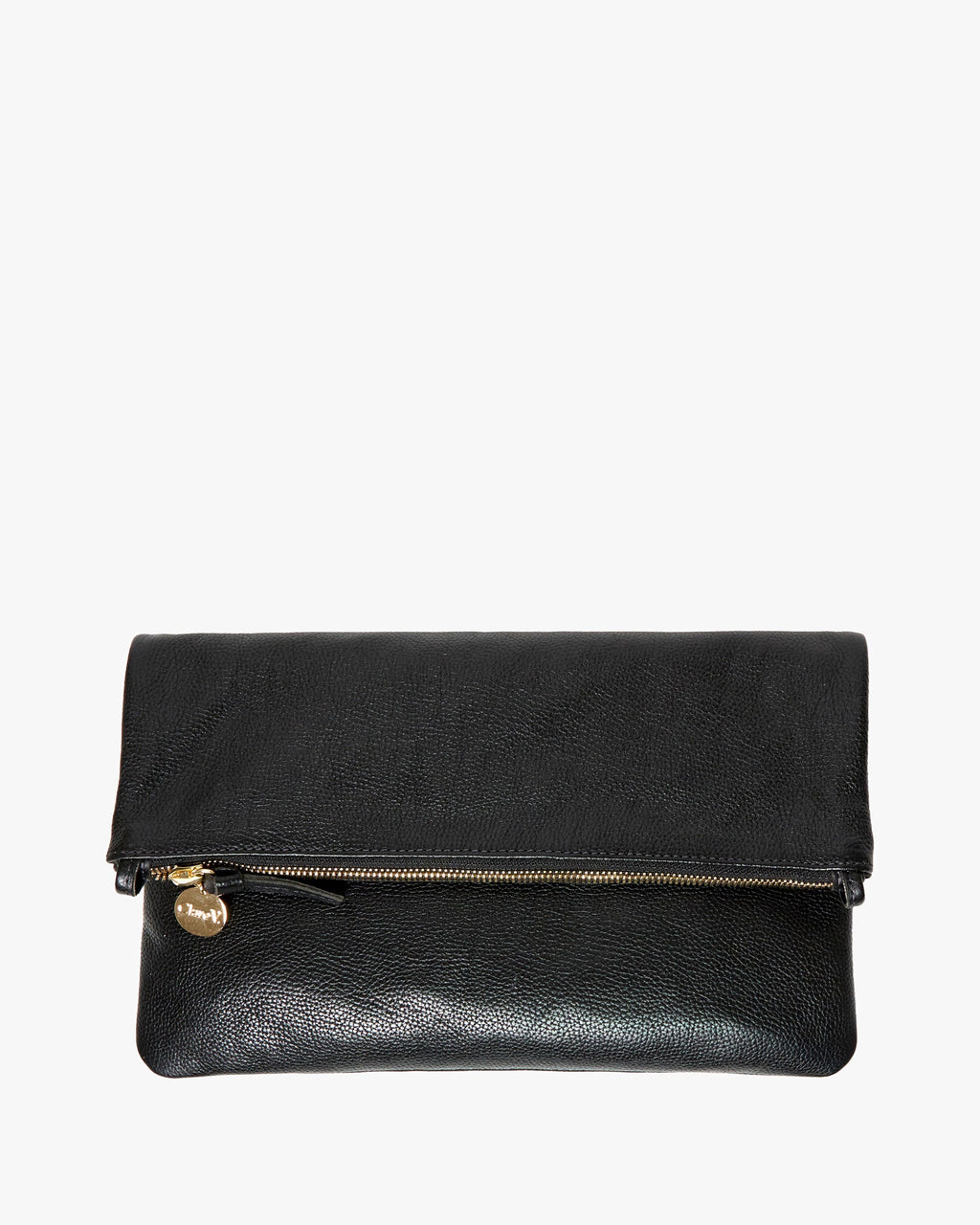foldover clutch in petit caviar