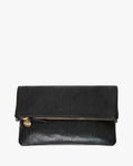foldover clutch in petit caviar