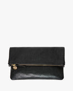 foldover clutch in petit caviar