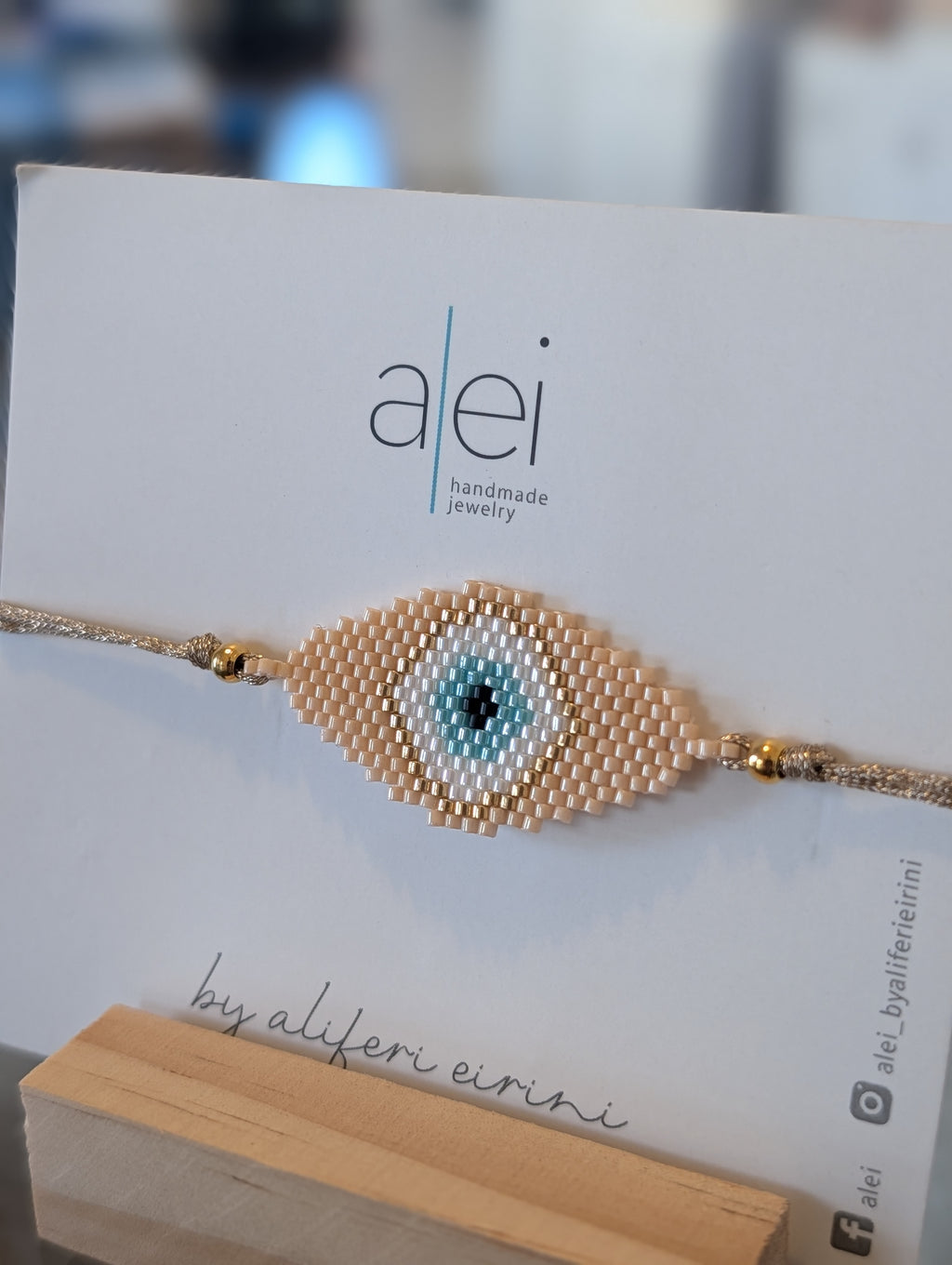 loom bracelet - evil eye