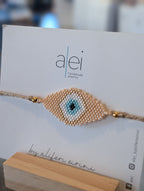 loom bracelet - evil eye