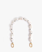 shortie strap in cream pearl