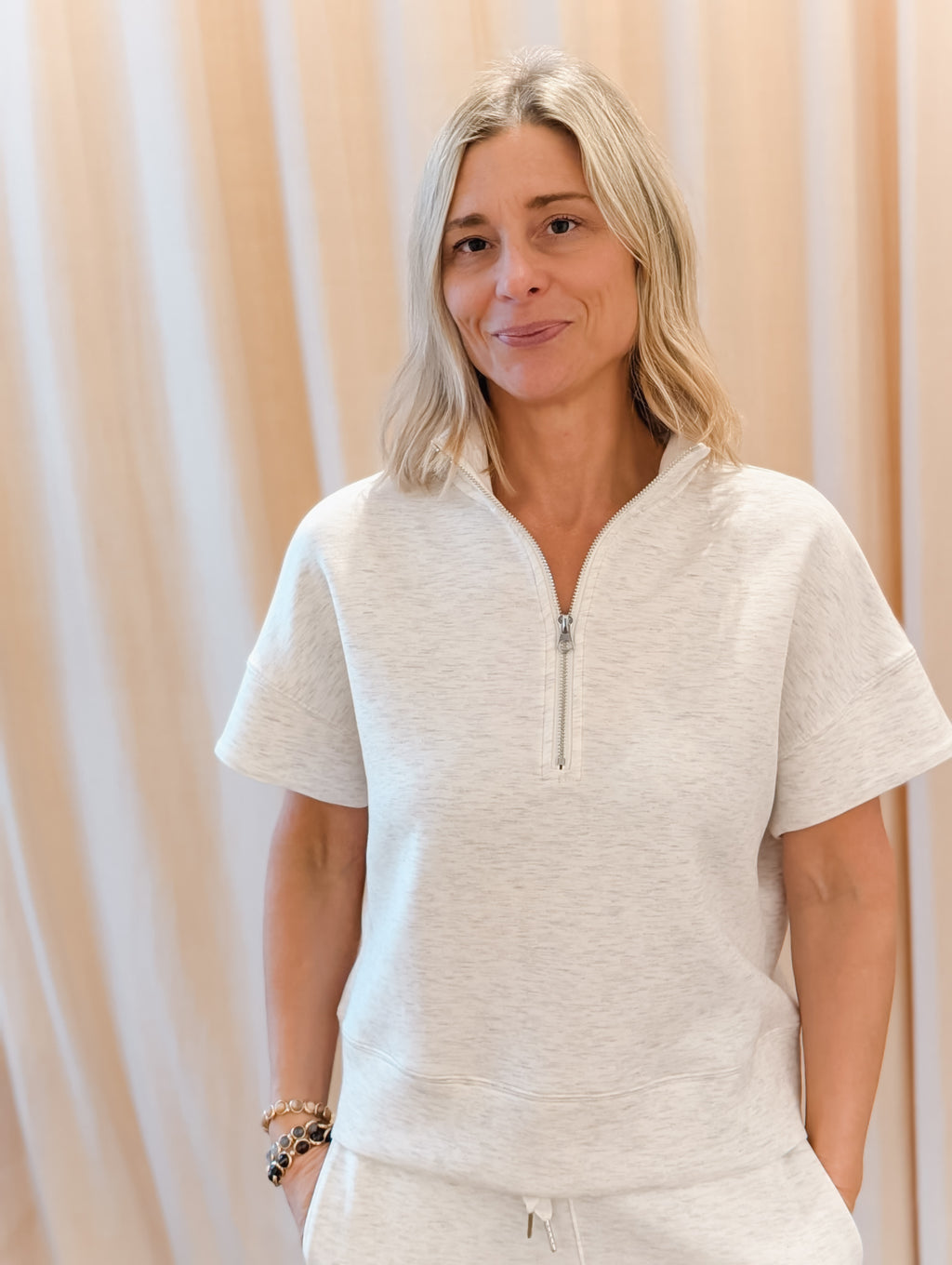 comfort zone s/l quarter zip