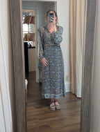 gaia dress in blue orchid