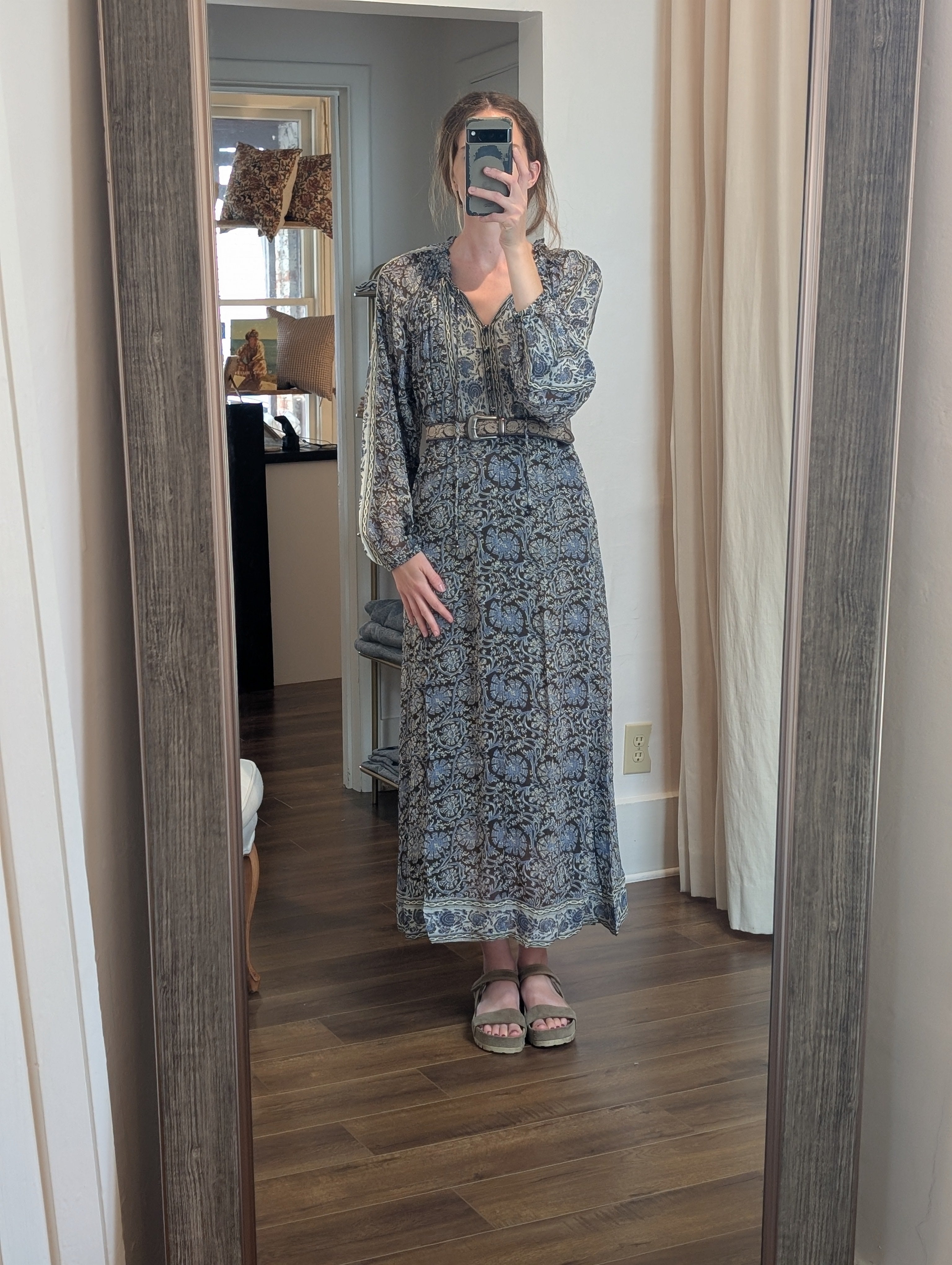 gaia dress in blue orchid