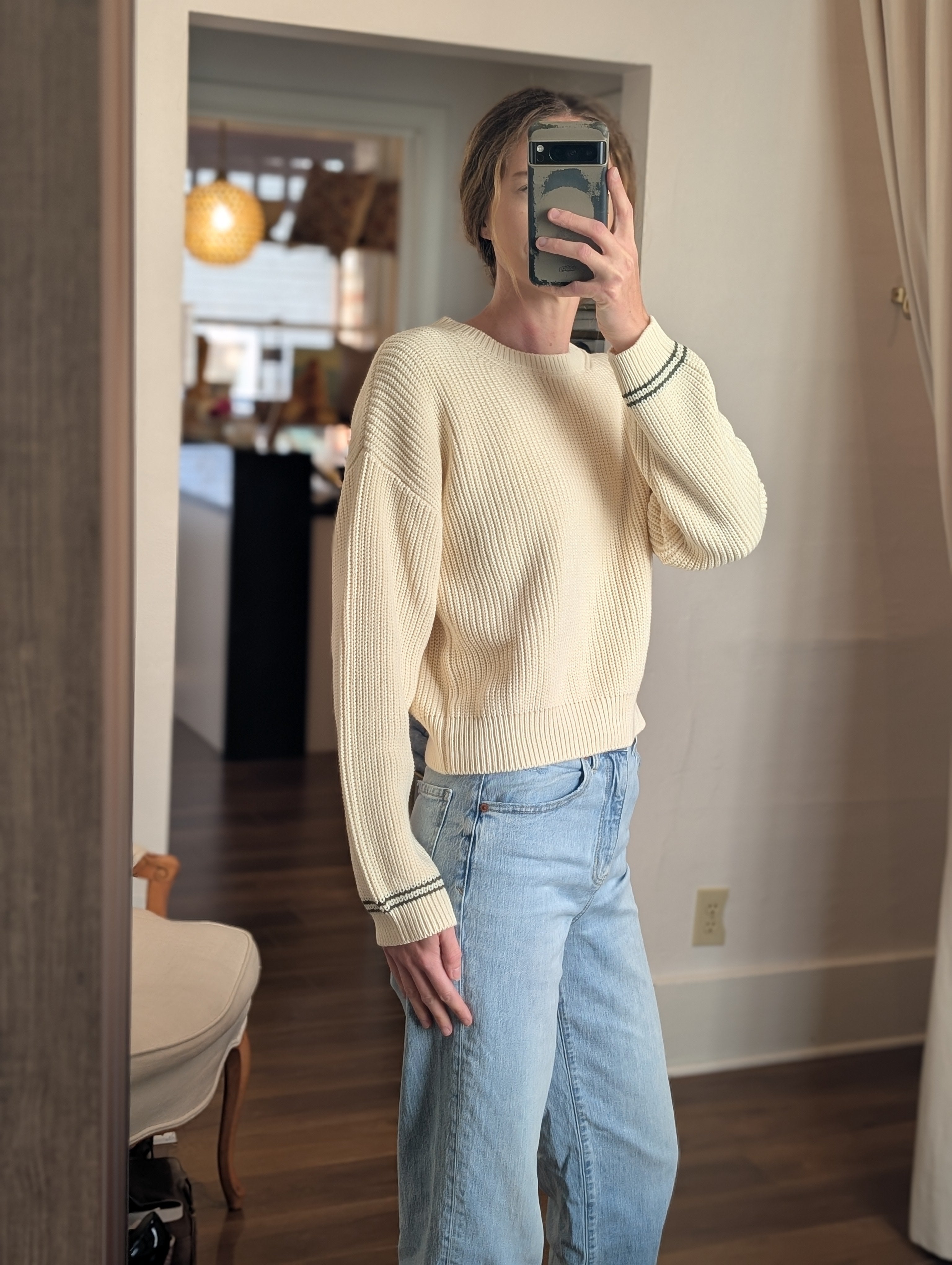 zia pullover in ivory
