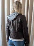 the sophie vegan leather jacket with insert