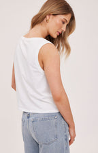 farrah tank in white