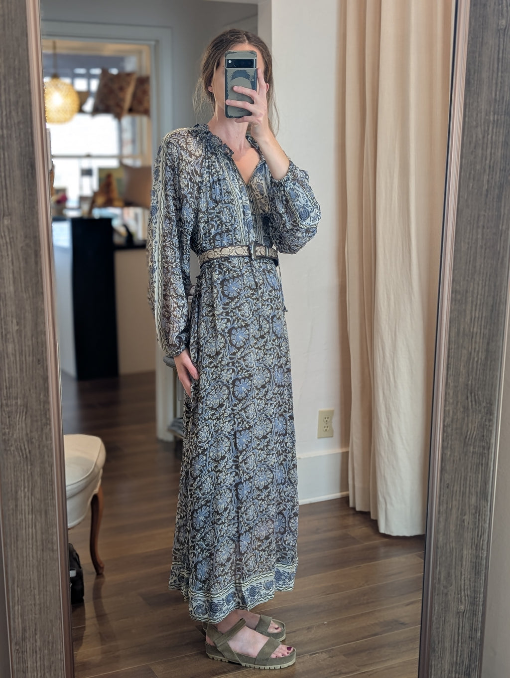 gaia dress in blue orchid