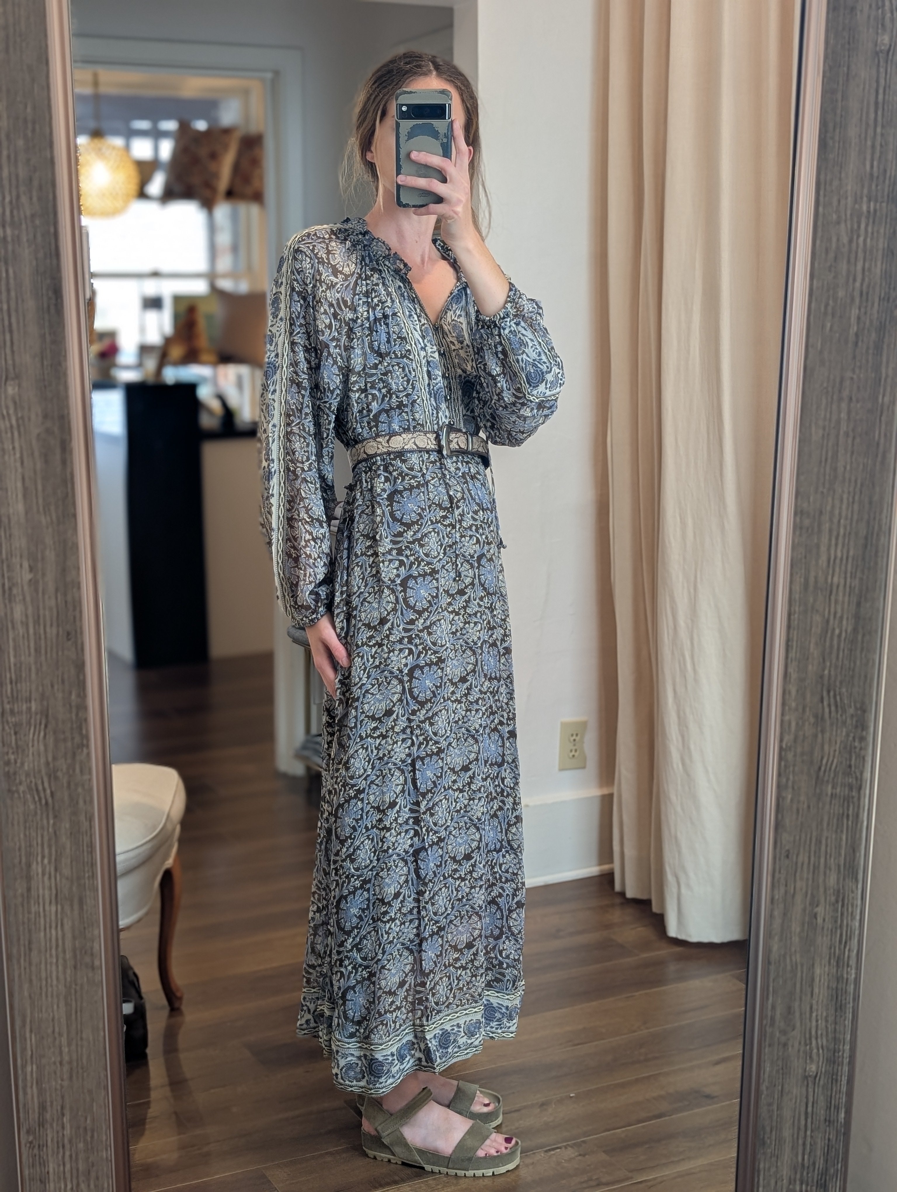 gaia dress in blue orchid