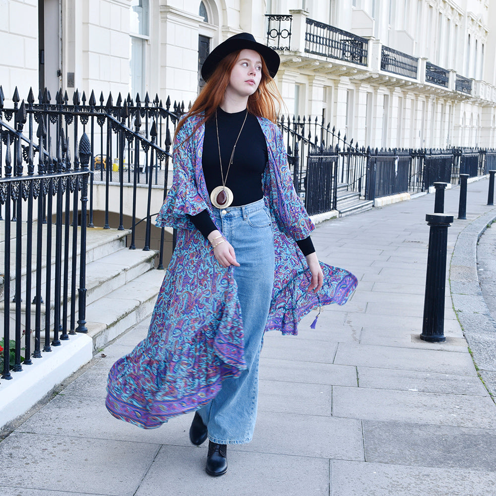 everleigh open front kaftan o/s