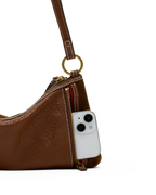 kyle small in cinnamon suede & antique gold