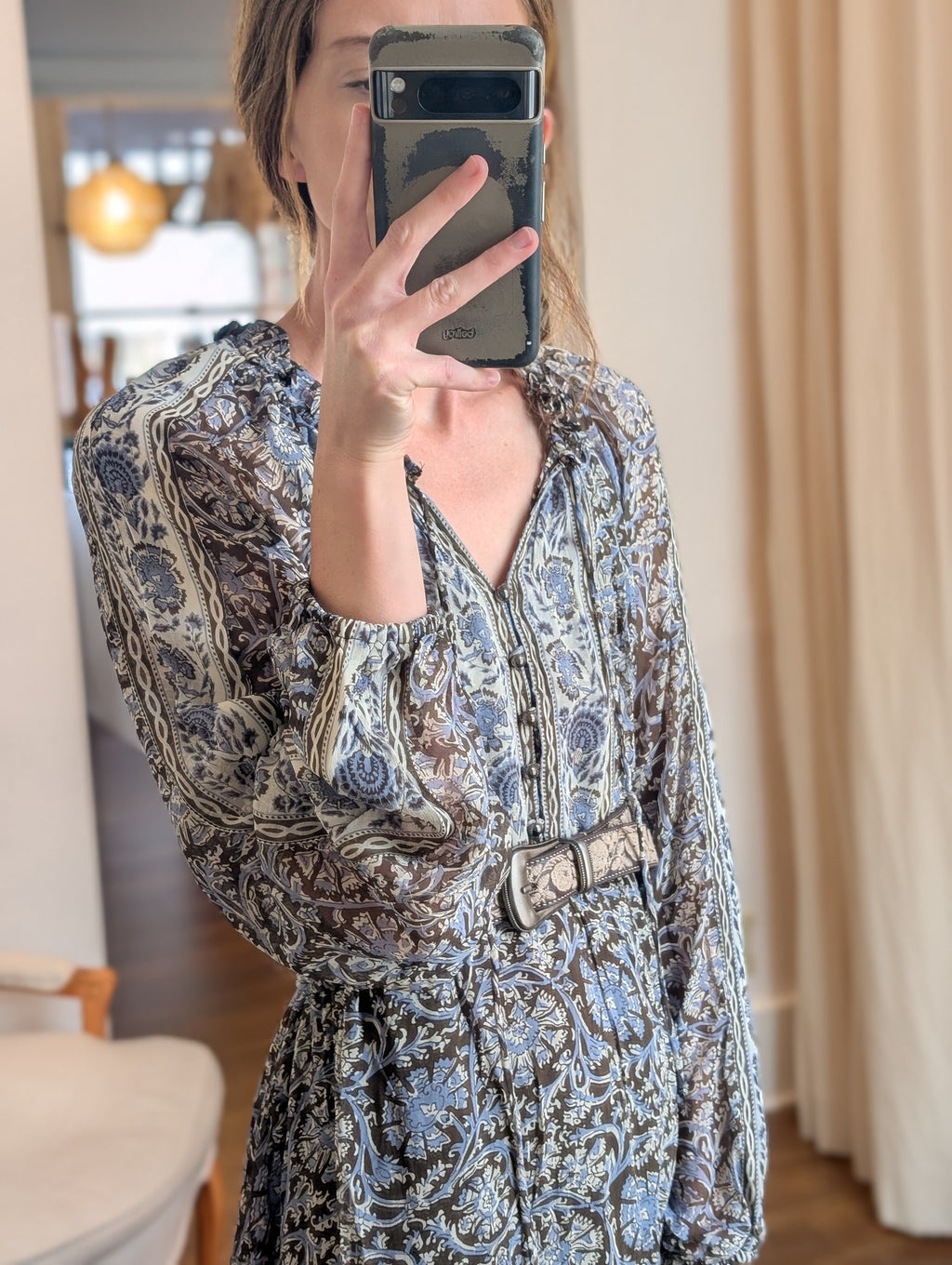 gaia dress in blue orchid