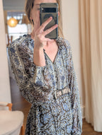 gaia dress in blue orchid