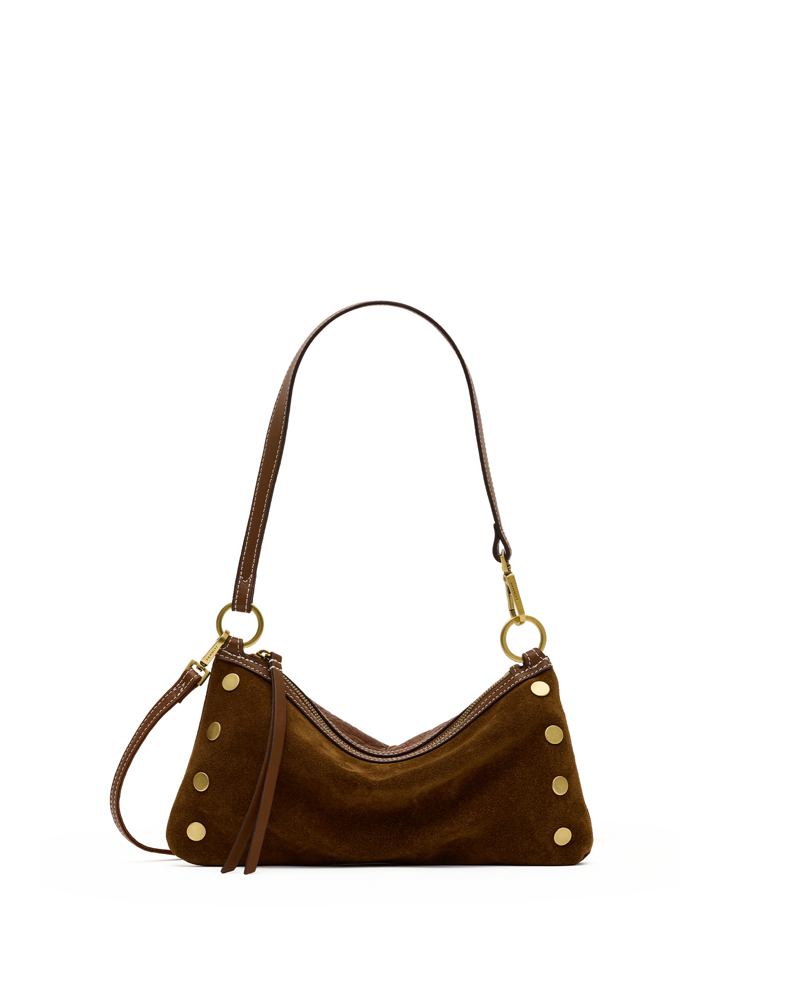 kyle small in cinnamon suede & antique gold