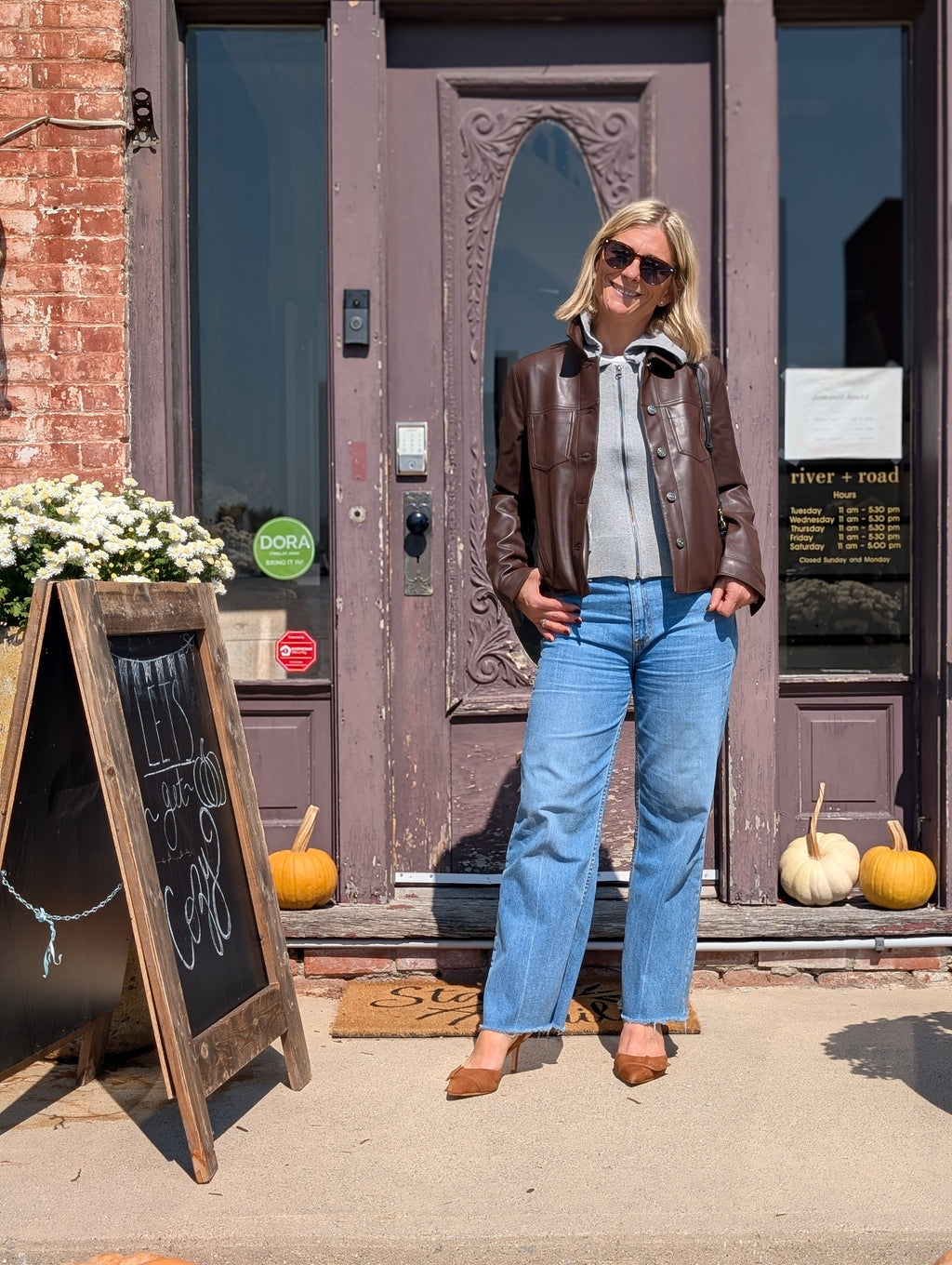 the sophie vegan leather jacket with insert