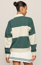 study break polo sweatshirt