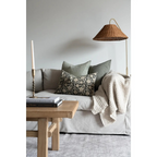 greta lumbar pillow + down insert