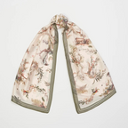 wonderland toile silky scarf