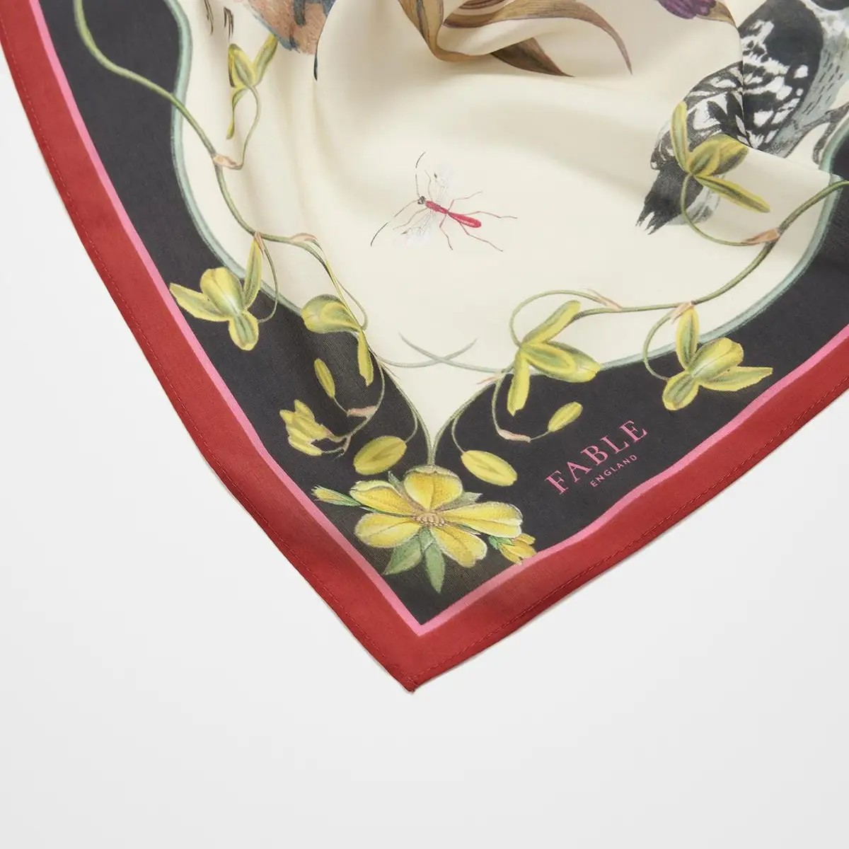 wonderland scene square scarf