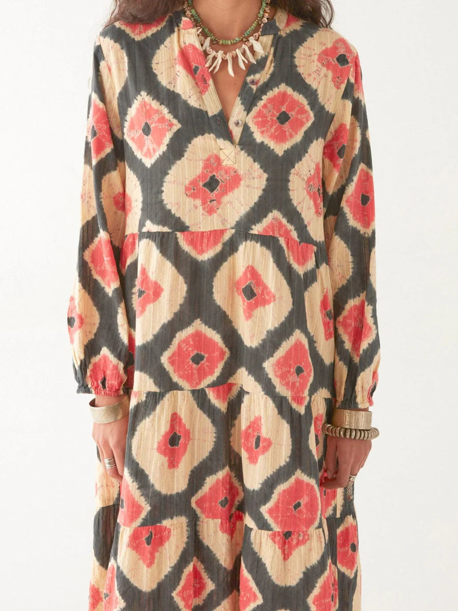 the teo dress in casiopea volcano