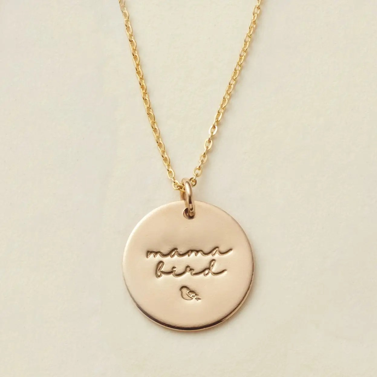 mama bird pendant necklace
