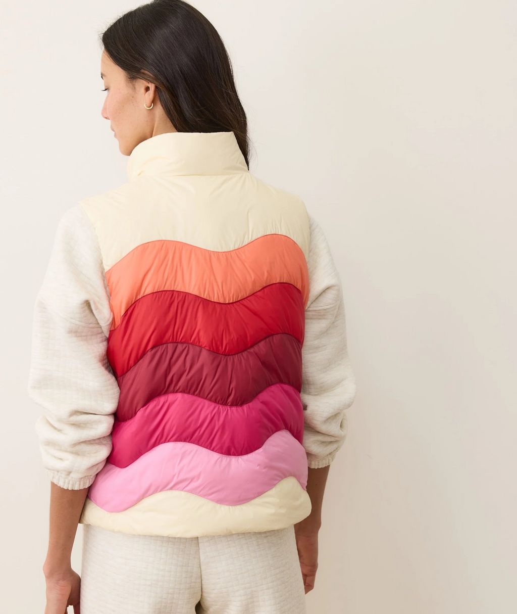 sunset puffer vest