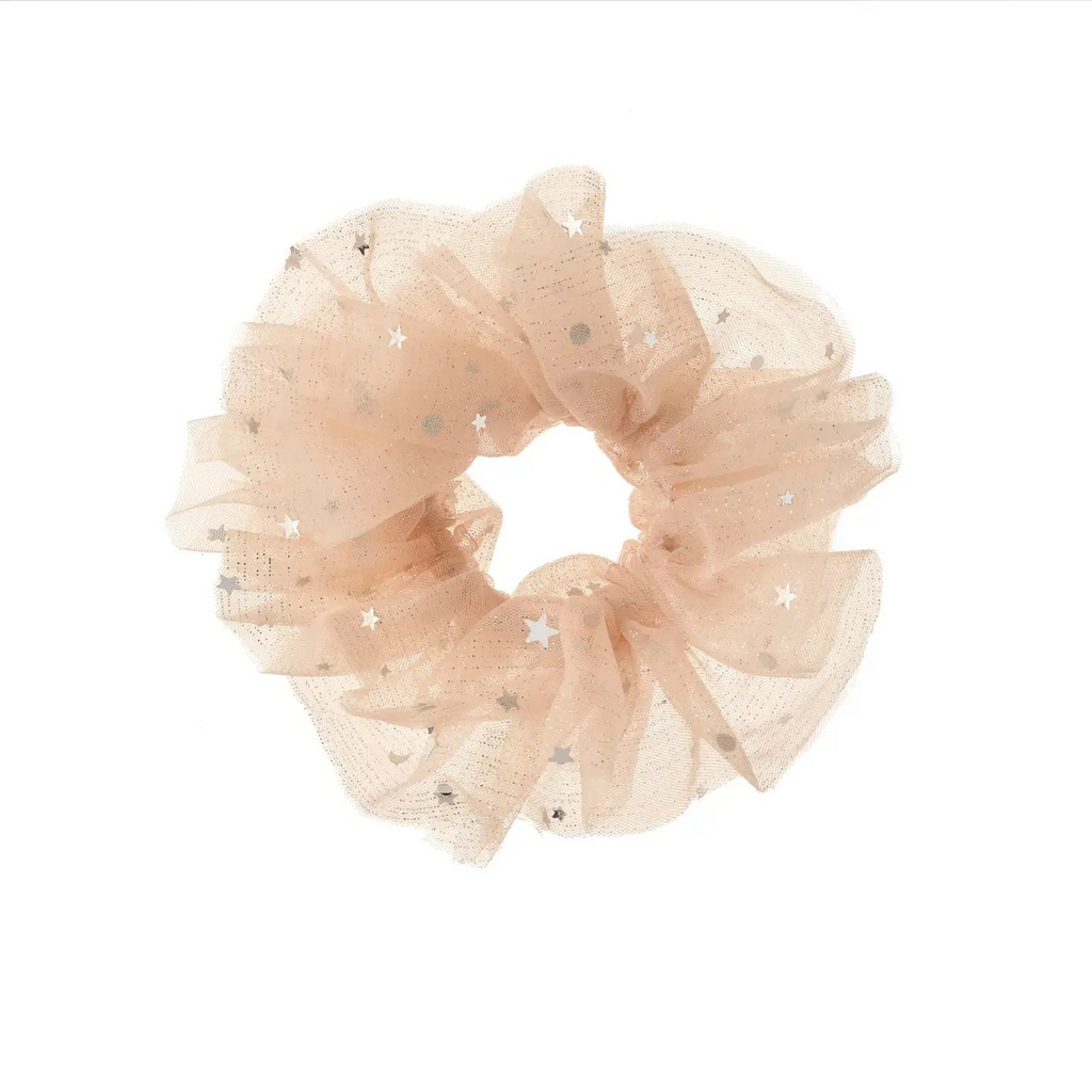 sparkle tulle ruffle scrunchie